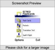 ECTACO FlashCards English <-> Portuguese for Nokia Screenshot